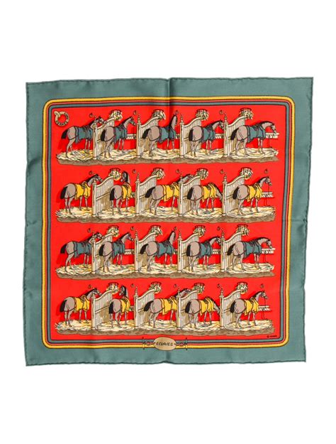 Hermes ecuries pocket squares